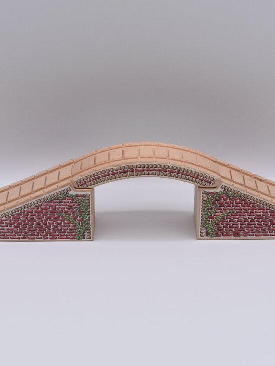 Learning Curve Other - Clickety Clack Arched Stone Bridge 1994 Thomas & Friends Wooden Railway Trains